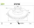 Brzdov kotou VALEO ‐ VA 672790