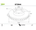Brzdov� kotou�&nbsp;VALEO&nbsp;&dash;&nbsp;VA 672844