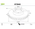 Brzdov kotou VALEO ‐ VA 672845