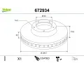 Brzdov kotou VALEO ‐ VA 672934