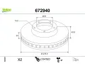 Brzdov kotou VALEO ‐ VA 672940