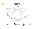 Brzdov kotou VALEO ‐ VA 672956