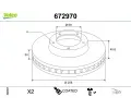 Brzdov kotou VALEO ‐ VA 672970