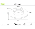 Brzdov� kotou�&nbsp;VALEO&nbsp;&dash;&nbsp;VA 672980