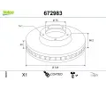 Brzdov� kotou�&nbsp;VALEO&nbsp;&dash;&nbsp;VA 672983