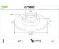 VALEO Brzdov� kotou� COATED&nbsp;&dash;&nbsp;VA 673002