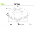 Brzdov� kotou�&nbsp;VALEO&nbsp;&dash;&nbsp;VA 673011