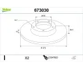Brzdov� kotou�&nbsp;VALEO&nbsp;&dash;&nbsp;VA 673030