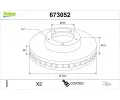 VALEO Brzdov� kotou� COATED&nbsp;&dash;&nbsp;VA 673052