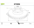 Brzdov� kotou�&nbsp;VALEO&nbsp;&dash;&nbsp;VA 673056