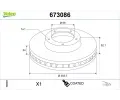 VALEO Brzdov� kotou� COATED&nbsp;&dash;&nbsp;VA 673086