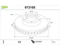 Brzdov� kotou�&nbsp;VALEO&nbsp;&dash;&nbsp;VA 673105