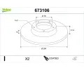 VALEO Brzdov� kotou� COATED&nbsp;&dash;&nbsp;VA 673106