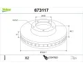 Brzdov� kotou�&nbsp;VALEO&nbsp;&dash;&nbsp;VA 673117