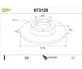 VALEO Brzdov� kotou� COATED&nbsp;&dash;&nbsp;VA 673120