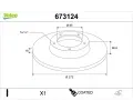 Brzdov kotou VALEO ‐ VA 673124