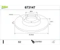 Brzdov kotou VALEO ‐ VA 673147