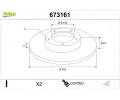 VALEO Brzdov� kotou� COATED&nbsp;&dash;&nbsp;VA 673161