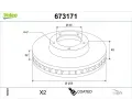 VALEO Brzdov� kotou� COATED&nbsp;&dash;&nbsp;VA 673171