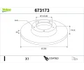 Brzdov� kotou�&nbsp;VALEO&nbsp;&dash;&nbsp;VA 673173