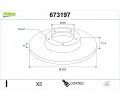 VALEO Brzdov� kotou� COATED&nbsp;&dash;&nbsp;VA 673197