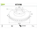 Brzdov� kotou�&nbsp;VALEO&nbsp;&dash;&nbsp;VA 673198