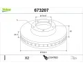 VALEO Brzdov� kotou� COATED - 254 mm&nbsp;&dash;&nbsp;VA 673207