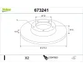 VALEO Brzdov� kotou� COATED&nbsp;&dash;&nbsp;VA 673241