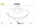 Brzdov kotou VALEO ‐ VA 673244
