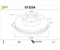 VALEO Brzdov� kotou� COATED&nbsp;&dash;&nbsp;VA 673254