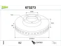 VALEO Brzdov� kotou� COATED&nbsp;&dash;&nbsp;VA 673273