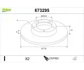 VALEO Brzdov� kotou� COATED&nbsp;&dash;&nbsp;VA 673295