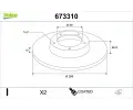 VALEO Brzdov� kotou� COATED&nbsp;&dash;&nbsp;VA 673310