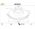 VALEO Brzdov� kotou� COATED - 350 mm&nbsp;&dash;&nbsp;VA 673312