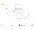VALEO Brzdov� kotou� COATED&nbsp;&dash;&nbsp;VA 673353