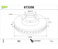 Brzdov� kotou�&nbsp;VALEO&nbsp;&dash;&nbsp;VA 673358