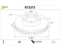 VALEO Brzdov� kotou� COATED&nbsp;&dash;&nbsp;VA 673373