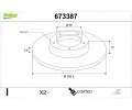 VALEO Brzdov� kotou� COATED&nbsp;&dash;&nbsp;VA 673387
