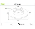 VALEO Brzdov kotou COATED - 236 mm ‐ VA 673398