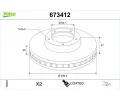 VALEO Brzdov� kotou� COATED&nbsp;&dash;&nbsp;VA 673412