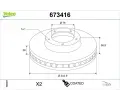 VALEO Brzdov� kotou� COATED&nbsp;&dash;&nbsp;VA 673416