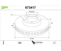 Brzdov� kotou�&nbsp;VALEO&nbsp;&dash;&nbsp;VA 673417
