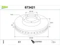 VALEO Brzdov� kotou� COATED - 340 mm&nbsp;&dash;&nbsp;VA 673421