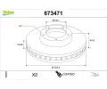 Brzdov� kotou�&nbsp;VALEO&nbsp;&dash;&nbsp;VA 673471