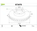 VALEO Brzdov� kotou� COATED&nbsp;&dash;&nbsp;VA 673478