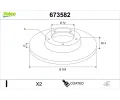 Brzdov� kotou�&nbsp;VALEO&nbsp;&dash;&nbsp;VA 673582