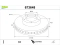 Brzdov� kotou�&nbsp;VALEO&nbsp;&dash;&nbsp;VA 673648