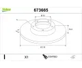 VALEO Brzdov kotou COATED - 316 mm ‐ VA 673665