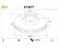 VALEO Brzdov� kotou� COATED&nbsp;&dash;&nbsp;VA 673677