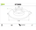 Brzdov� kotou�&nbsp;VALEO&nbsp;&dash;&nbsp;VA 673689